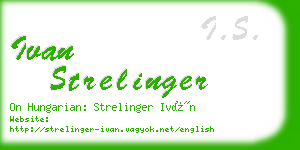 ivan strelinger business card